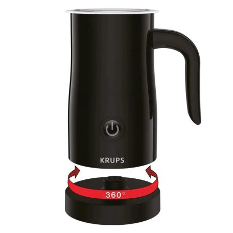 Krups XL100810 fekete automata, elektromos tejhabosító, 500W 600 ml űrtartalmú tejforraló (300 ml melegítés, 150 ml habosítás) 