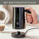 Krups XL100810 fekete automata, elektromos tejhabosító, 500W 600 ml űrtartalmú tejforraló (300 ml melegítés, 150 ml habosítás) 
