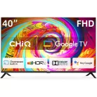 CHiQ L40G7B FHD 40" 100 cm FullHD 50 Hz 1920 x 1080 pixel Frameless HDR 10 LED TV, Google TV, HDMI, LAN, WIFI, Bluetooth, USB televízió, okostévé