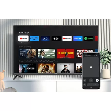 CHiQ L40G7B FHD 40" 100 cm FullHD 50 Hz 1920 x 1080 pixel Frameless HDR 10 LED TV, Google TV, HDMI, LAN, WIFI, Bluetooth, USB televízió, okostévé