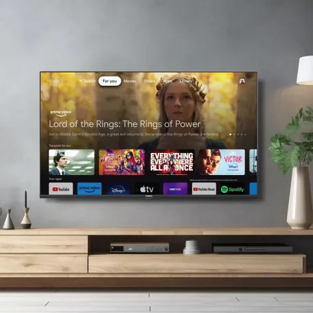 CHiQ L40G7B FHD 40" 100 cm FullHD 50 Hz 1920 x 1080 pixel Frameless HDR 10 LED TV, Google TV, HDMI, LAN, WIFI, Bluetooth, USB televízió, okostévé