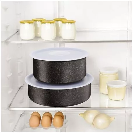 Tefal Ingenio L9019052 műanyag 3 darabos fedő szett, tárolófedő szett 16 cm / 18 cm / 22 cm edényekhez