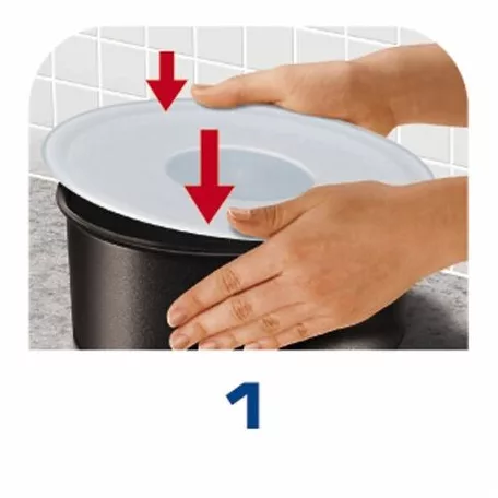 Tefal Ingenio L9019052 műanyag 3 darabos fedő szett, tárolófedő szett 16 cm / 18 cm / 22 cm edényekhez