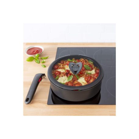 Tefal L9846553 Ingenio Force 24 cm üveg fedő szilikon gyűrűvel, 24cm szilikonos üvegfedő