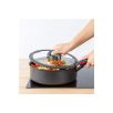   Tefal L9846553 Ingenio Force 24 cm üveg fedő szilikon gyűrűvel, 24cm szilikonos üvegfedő