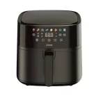 Linea LAFDH-0687 XXL 1700W 6L Dual Heat digitális Air Fryer, légkeveréses olajmentes sütő, Airfryer olajsütő, fritőz alsó és felső fűtőszállal, 8 programmal