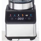 Misura LB-6110B inox (nemesacél) 800W 1,5L álló mixer, üveg kelyhes digitális turmixgép, Smoothie Maker, 6 beépített programmal, automatikus tisztítás funkcióval