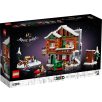   LEGO® ICONS™ 10325 Alpesi házikó, karácsonyi falu, 21 x 24 x 16 cm 3 szintes ház ünnepi díszítésű vendégszobával, izzó kandallóval és korcsolyapályával, motors szánnal és karácsonyfával