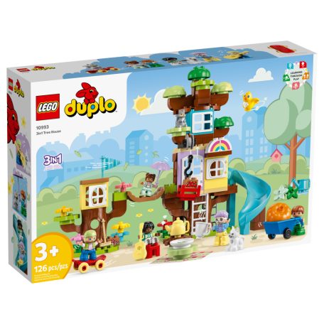 LEGO® 10993 DUPLO® 3 in 1 Tree House, 3 az 1-ben lombház 126 elemű építőkocka játék 3 éves kortól