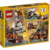   LEGO® Creator 31109 Kalózhajó 3 az 1-ben 1260 elemű építőkocka készlet (klasszikus Kalózhajó, rusztikus Kalóz fogadó és rejtélyes Koponya - sziget)
