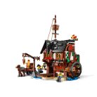 LEGO® Creator 31109 Kalózhajó 3 az 1-ben 1260 elemű építőkocka készlet (klasszikus Kalózhajó, rusztikus Kalóz fogadó és rejtélyes Koponya - sziget)