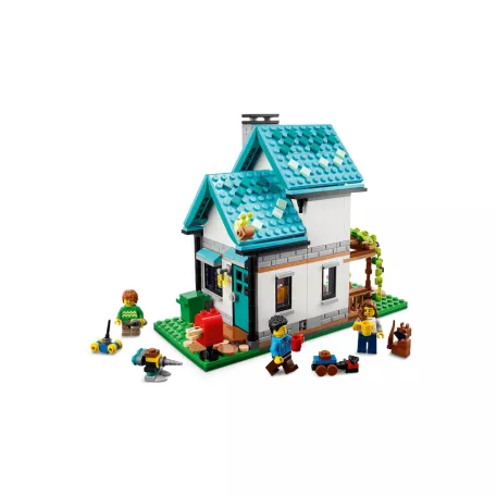 LEGO® Creator 3 az 1-ben Otthonos ház, 3 in 1 Családi ház, tóparti ház, toronyház, 808 elemű építőkocka készlet (LEGO 31139)