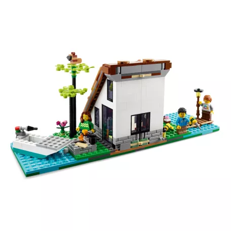 LEGO® Creator 3 az 1-ben Otthonos ház, 3 in 1 Családi ház, tóparti ház, toronyház, 808 elemű építőkocka készlet (LEGO 31139)
