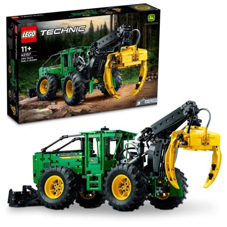 LEGO 42157 - Lego Technic John Deere 948L-II Skidder, Erdészeti rönkvontat, 1492 elemű szett, 21 x 53 x 19 cm