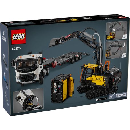 LEGO® Technic 42175 Volvo FMX teherautó és EC230 elektromos markoló, 68 x 13 x 8 cm 2274 elemű építőkocka készlet