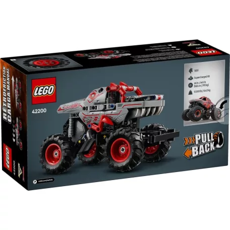 LEGO® Technic 42200 - Pull Back Monster Jam, 232 részes, hátrahúzós ThunderROARus LEGO autó (6526806) 