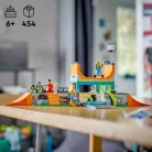 LEGO 60364 Skate - Lego City Gördeszkapark 454 darabos készlet, 4 minifigurával, 19 x 44 x 25 cm