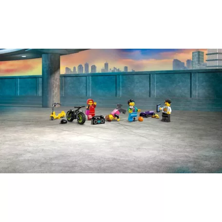 LEGO 60364 Skate - Lego City Gördeszkapark 454 darabos készlet, 4 minifigurával, 19 x 44 x 25 cm