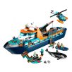   LEGO® City 60368 Sarkkutató hajó 815 elemű 19 x 71 x 17 cm építőkocka készlet helikopter, csónak, tengeralattjáró, vikinghajóroncs, kincsesláda, 7 minifigura, és kardszárnyú delfin kiegészítőkkel