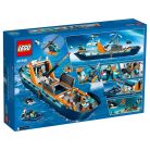 LEGO® City 60368 Sarkkutató hajó 815 elemű 19 x 71 x 17 cm építőkocka készlet helikopter, csónak, tengeralattjáró, vikinghajóroncs, kincsesláda, 7 minifigura, és kardszárnyú delfin kiegészítőkkel