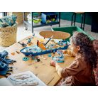 LEGO® City 60368 Sarkkutató hajó 815 elemű 19 x 71 x 17 cm építőkocka készlet helikopter, csónak, tengeralattjáró, vikinghajóroncs, kincsesláda, 7 minifigura, és kardszárnyú delfin kiegészítőkkel