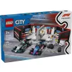   LEGO® City 60444 F1® (Forma 1-es) garázs, Mercedes - AMG és Alpine autók 678 elemű készlet 2 pilótával, 4 szerelő minifigurával