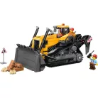 LEGO® City 60466 Sárga Buldózer, 682 darabos készlet,  munkagép sofőrrel és 2 munkás minifigurával 12 x 24 x 13 cm (LEGO City 60466)
