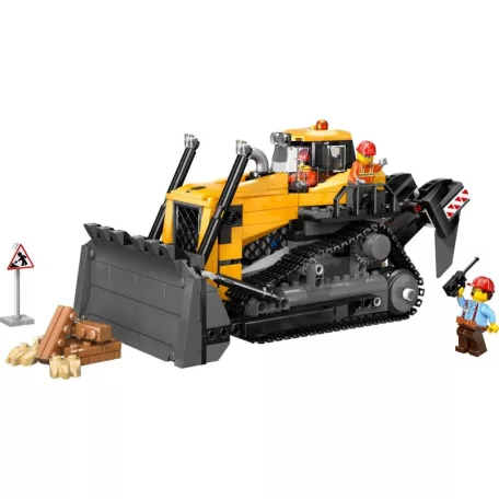 LEGO® City 60466 Sárga Buldózer, 682 darabos készlet,  munkagép sofőrrel és 2 munkás minifigurával 12 x 24 x 13 cm (LEGO City 60466)