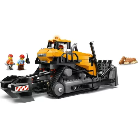 LEGO® City 60466 Sárga Buldózer, 682 darabos készlet,  munkagép sofőrrel és 2 munkás minifigurával 12 x 24 x 13 cm (LEGO City 60466)