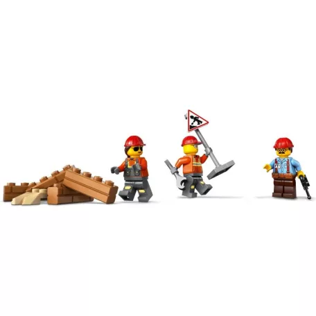 LEGO® City 60466 Sárga Buldózer, 682 darabos készlet,  munkagép sofőrrel és 2 munkás minifigurával 12 x 24 x 13 cm (LEGO City 60466)