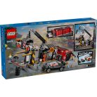 LEGO® City 60472 Roncstelep autókkal 871 elemű építőkocka készlet markoló daruval, zúzógéppel, iroda épülettel, 2 autóval és 4 minifigurával