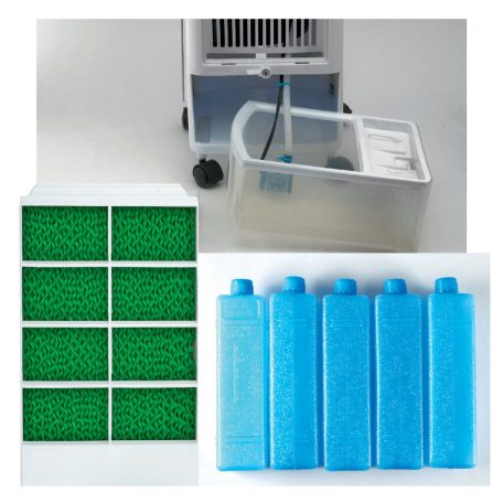 HOME LH 300 elektromos (jégakkus) mobil léghűtő, 3L 80W párásító, léghűsítő ventilátor