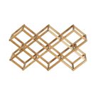 Livarno Home 402457 Wine Rack 10 palackos összecsukható / 5 palackos álló bambusz bortartó állvány, otthoni bor tároló