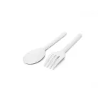 Livarno Home Travel Cutlery Set - 3 darabos BPA mentes, műanyag utazó (úti) evőeszköz készlet (kanál és villa), praktikus tároló dobozban