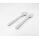 Livarno Home Travel Cutlery Set - 3 darabos BPA mentes, műanyag utazó (úti) evőeszköz készlet (kanál és villa), praktikus tároló dobozban