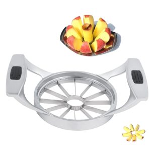   Livarno Home Prémium nemesacél cinkötvözet almaszeletelő 12 egyforma szelet almához, magház nélkül 162 x 100 x 44 mm