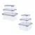 SilverCrest 483370 Food Storage Contanier Set 3 darabos hőálló frissentartó, élelmiszer tároló doboz készlet kifolyásgátó tömítéssel, csatos zárral (0.55L + 1L + 2L)