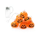 Livarno Home 10 LED Halloween Pumpkin Strings Light 185 cm elemes töklámpás fényfüzér 6 órás időzítővel, 10 db Halloween-i tök motívummal