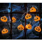 Livarno Home 10 LED Halloween Pumpkin Strings Light 185 cm elemes töklámpás fényfüzér 6 órás időzítővel, 10 db Halloween-i tök motívummal