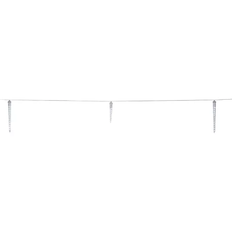 Livarno Home HF 12.6 m hidegfehér jégcsapfüzér, 15 db jégfehér LED olvadó, csepegő jégcsap, 148 db LED-el, futófénnyel 