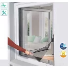 Livarno Home 2 darabos UV álló, vágható antracitszürke / fehér szúnyogháló, rovarháló 130 x 150 cm ablakra, tépőzáras szalaggal (2 szett)
