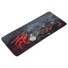 Livarno Home 50 x 120 cm fekete konyhai futószőnyeg, poliamid szőnyeg csúszásgátló aljjal és hurkolt szegéllyel, fűszernövény mintával