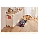 Livarno Home 50 x 120 cm fekete konyhai futószőnyeg, poliamid szőnyeg csúszásgátló aljjal és hurkolt szegéllyel, fűszernövény mintával