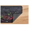   Livarno Home 50 x 120 cm fekete konyhai futószőnyeg, poliamid szőnyeg csúszásgátló aljjal és hurkolt szegéllyel, fűszernövény mintával