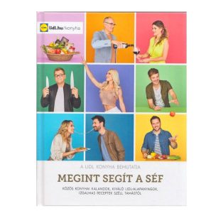   Széll Tamás és sztárvendégei - Megint Segít a Séf (LIDL 2019 bontatlan, fóliás szakácskönyv)