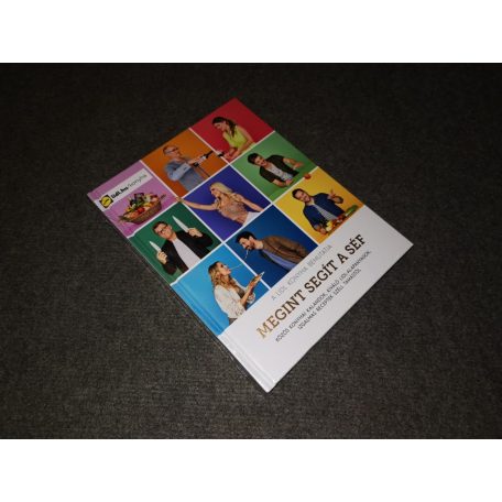 Széll Tamás és sztárvendégei - Megint Segít a Séf (LIDL 2019 bontatlan, fóliás szakácskönyv)