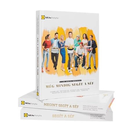 Széll Tamás és sztárvendégei - Még Mindig Segít a Séf (LIDL 2020 bontatlan, fóliás szakácskönyv)