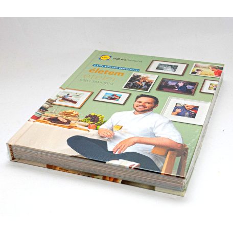 A LIDL konyha bemutatja: Életem ételei - Széll Tamással (LIDL 2023 bontatlan, fóliás szakácskönyv)