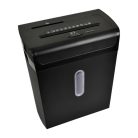 Monolight Office LUS-144 fekete 20L gyűjtőkosaras A4 300W keresztvágós (5 × 16 mm konfetti) iratmegsemmisítő CD és bankkártya vágóval