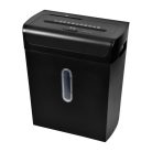 Monolight Office LUS-144 fekete 20L gyűjtőkosaras A4 300W keresztvágós (5 × 16 mm konfetti) iratmegsemmisítő CD és bankkártya vágóval